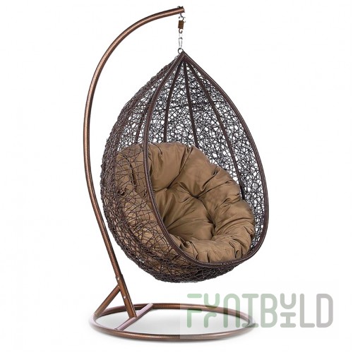 Hanging chair Ckyne made of artificial rattan