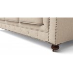 Chesterfield Lux ​​sofa three-seater beige