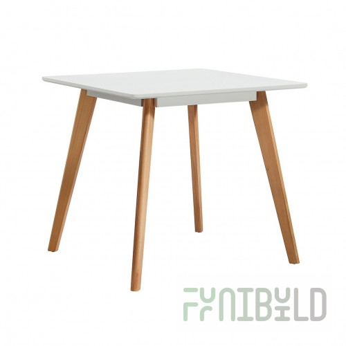 Dining table Laredo white/beech