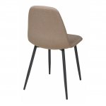 Cassiopea chair, beige-brown velour, black legs Cassiopea chair, beige-brown velour, black legs