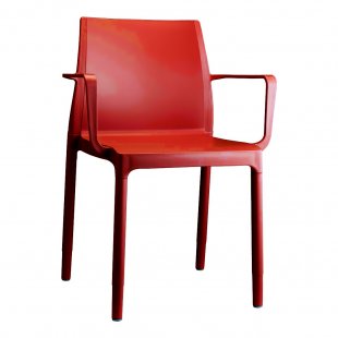 Plastic chair Chloe Trend Mon Amour, red