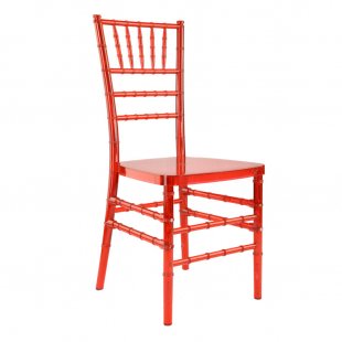 Chiavari Chair Red, Plastic