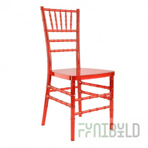 Chiavari Chair Red, Plastic
