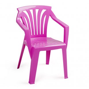 Children's plastic chair Ariel, purple