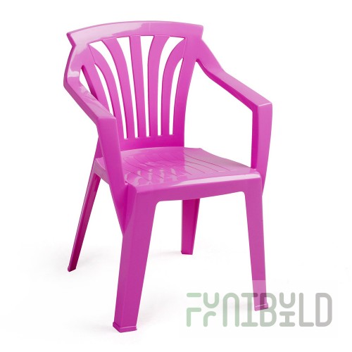 Children's plastic chair Ariel, purple