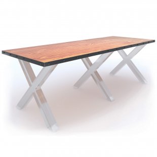 Loft tabletop Strip-Rivet 2400x900