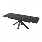 Table Alto 160 black marble matte