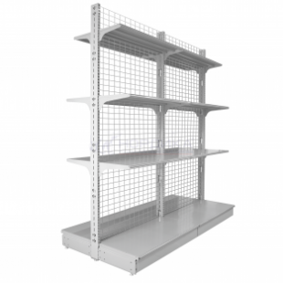 ISLAND SHELF WITH MESH WALL