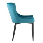 Stitch chair, dark turquoise velvet