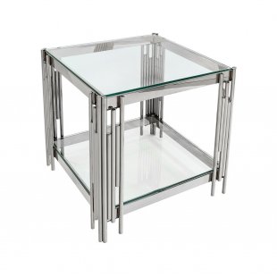 Gatsby Coffee Table 55 x 55 Silver