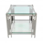 Gatsby Coffee Table 55 x 55 Silver