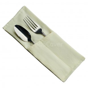 Couvert for 2 devices Zhuravinka, champagne monogram