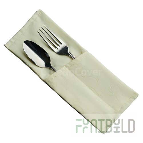 Couvert for 2 devices Zhuravinka, champagne monogram