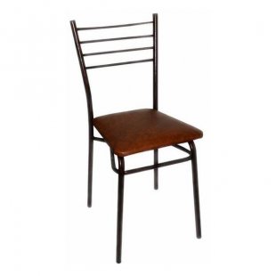 Steel chair Vaolet, brown