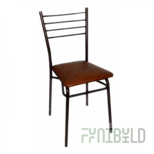 Steel chair Vaolet, brown