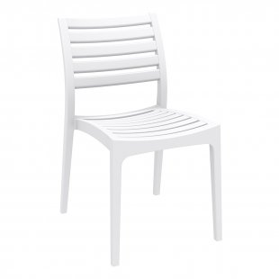 Plastic chair Ares, white
