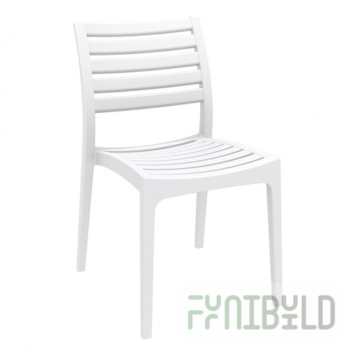 Plastic chair Ares, white