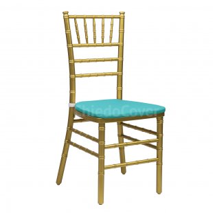 Cushion 01 for Chiavari chair, 2cm, turquoise