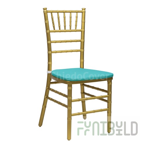 Cushion 01 for Chiavari chair, 2cm, turquoise