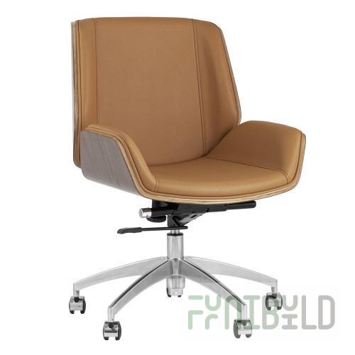 TopChairs Crown office chair, brown