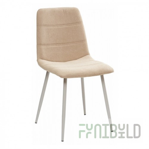 Howard chair beige/white legs