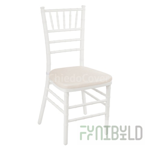 Chiavari chair cushion, beige matting, 3cm