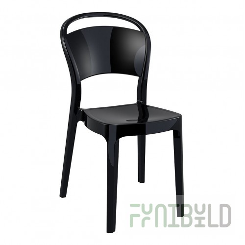 Chair plastic Bo, black