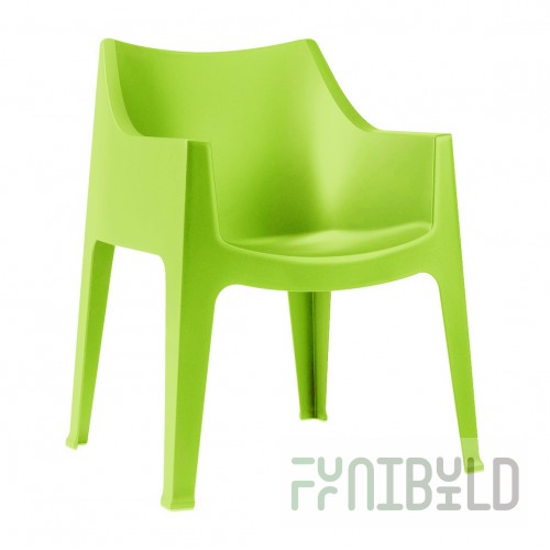 Plastic chair Coccolona, ​​green