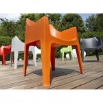 Plastic chair Coccolona, ​​green
