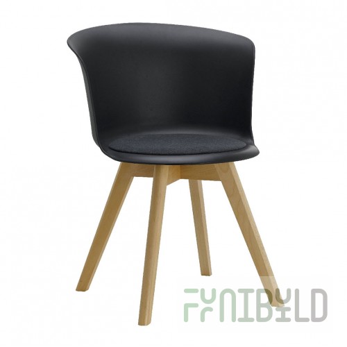 Tulip chair black