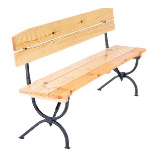Folding bench Linz natural wood