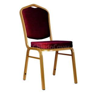 Chair Hit 25mm - gold, burgundy chenille