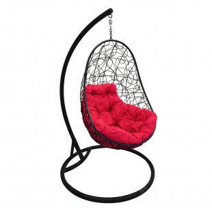 Hanging chair "Oval" with rattan