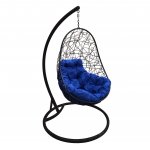 Hanging chair "Oval" with rattan