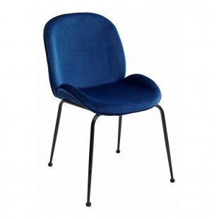 Chair Madrid velour Blue