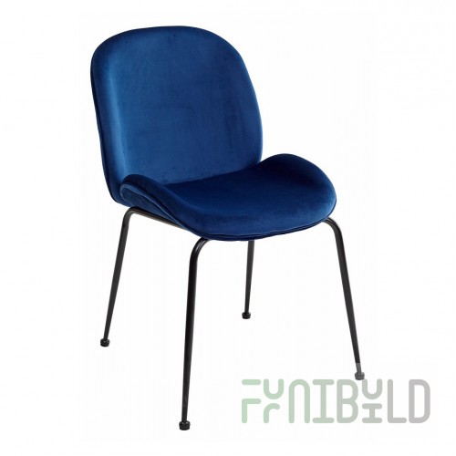 Chair Madrid velour Blue
