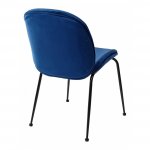 Chair Madrid velour Blue