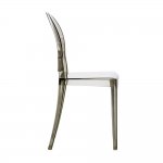 Victoria Ghost Chair Smoked, Plastic