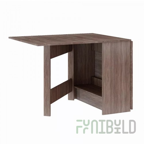 Madeleine folding table, dark ash shimo