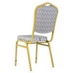 Chair Hit 20mm - gold, Zigzag gray