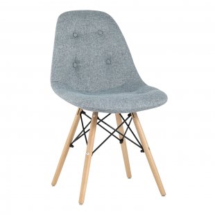 Chair DSW SOFT matting grey-blue