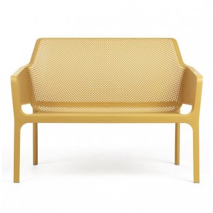 Sofa plastic Net Bench mustard
