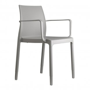 Plastic chair Chloe Trend Mon Amour, light gray