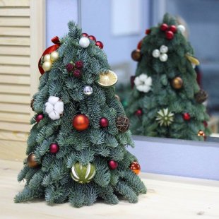 Decorative Christmas tree made of spruce branches 45 cm