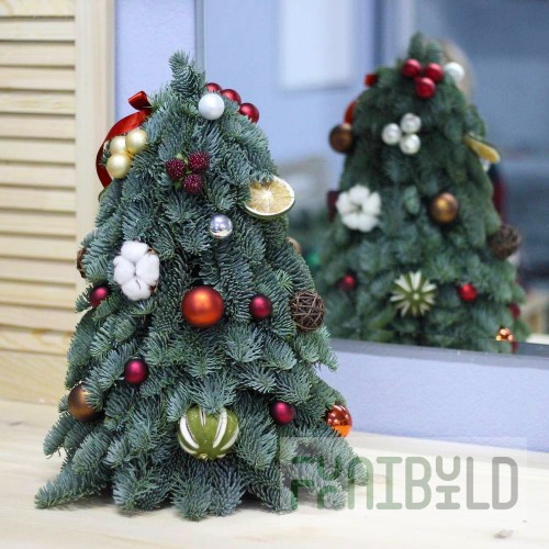 Decorative Christmas tree made of spruce branches 45 cm