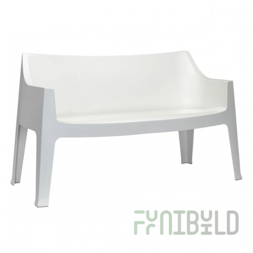 Plastic sofa Coccolona, ​​white
