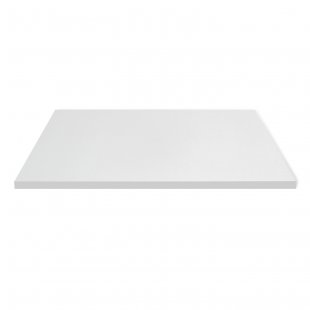 Table top made of laminated chipboard, white