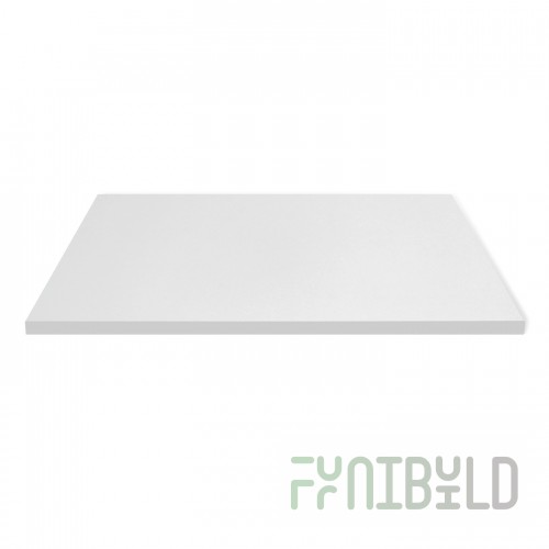 Table top made of laminated chipboard, white