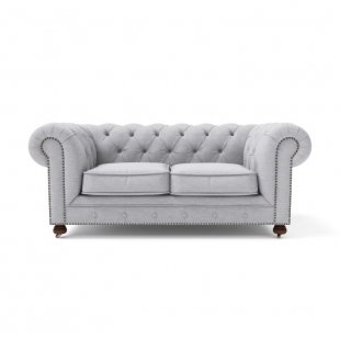 Chesterfield Lux ​​sofa two-seater gray