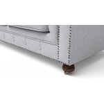 Chesterfield Lux ​​sofa two-seater gray
